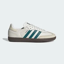 Adidas Samba OG Shoes Women's Cloud White / Legacy Teal IG1963 | Retro Heritage Style, Timeless Silhouette - 墨綠色 - 查看 1