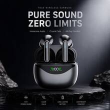 TWS Wireless Earbuds, Deep Bass Stereo + Call Noise Cancellation, Long Battery Life, In-Ear Design Suitable For Sports And Running, Low Latency Gaming Mode, HiFi Sound Quality, Lightweight Touch Control Design, Fashionable Appearance - View 3