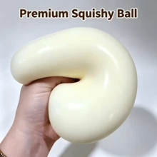 1pc Large Slow Rebound Squeeze Ball, PVC Sensory Stress Relief Plush Ball, OPP Packaging Gift, Stress Ball, Decompression, Adult Moisturizing Novelty Stress Relief, Birthday Gift, Party Decoration, Gift Box Accessory - Multicolor - View 2