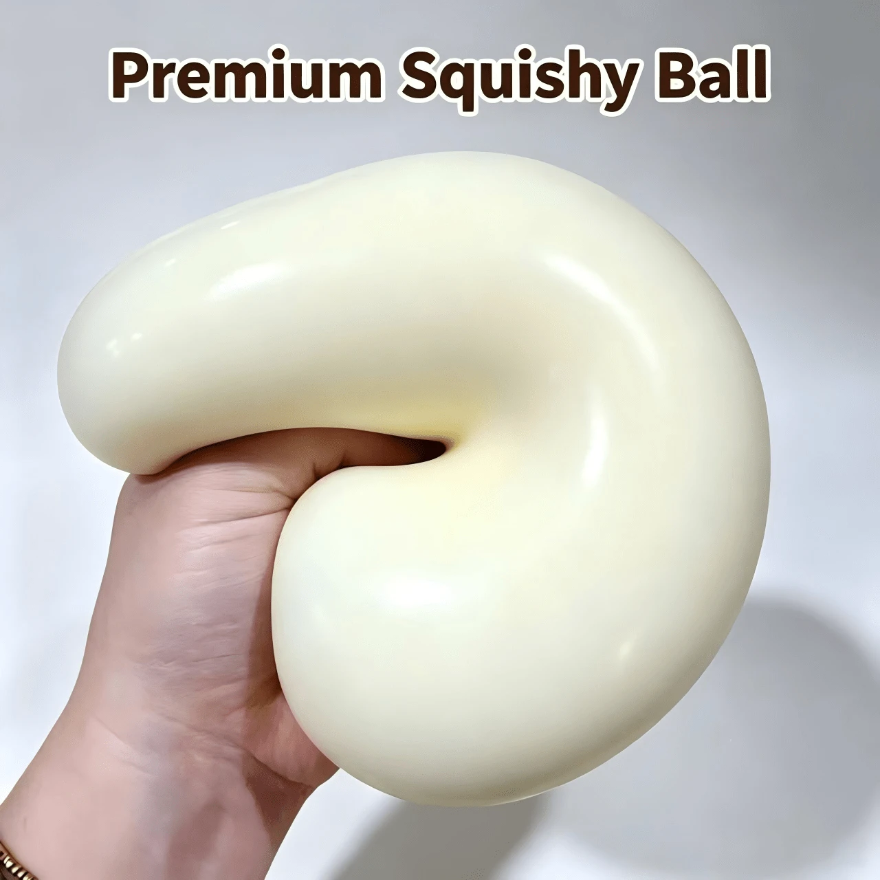 1pc Large Slow Rebound Squeeze Ball, PVC Sensory Stress Relief Plush Ball, OPP Packaging Gift, Stress Ball, Decompression, Adult Moisturizing Novelty Stress Relief, Birthday Gift, Party Decoration, Gift Box Accessory