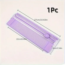 1Pc/2pcs A3/A4 Portable Paper Cutter Trimmer, Easy To Use Precision Cutting Tool, Suitable For School, Home And Office - Durable Plastic Material - Multicolor - View 20