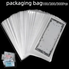 100/200/300Pcs Bolsas Protectoras de Billetes, Cajas de Almacenamiento, Bolsas de Almacenamiento de Monedas Conmemorativas & Billetes, Usa Esta Colección Para Organizar Tus Billetes - Multicolor - Ver 2