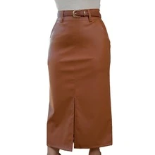Women's Long Skirt, Godet Skirt, Women's Clothing, Evangelical Fashion, Comfortable - 駝色 - 查看 7