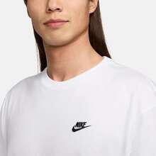 Nike Sportswear Solid Color Loose Crew Neck Short Sleeve T-Shirt, Men's, White - White - View 5