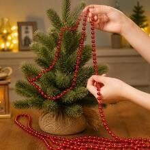7MM Electroplated Bead Garland, 2.6ft/9.8ft/32ft Hanging Decor, Suitable For Christmas Tree, Wedding Party, Candle Holder, Tabletop Arrangement And DIY Crafts - Multicolor - View 10