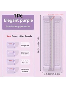 1Pc/2pcs A3/A4 Portable Paper Cutter Trimmer, Easy To Use Precision Cutting Tool, Suitable For School, Home And Office - Durable Plastic Material - Multicolor - View 26