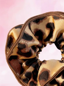 Miniso 1 pieza de coletero con volantes estampado de leopardo, elástico, ligero y cómodo para mujeres, uso diario, fiesta y regalo - estilo2 - Ver 2