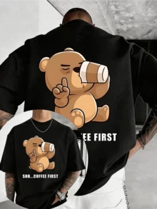 Men T-Shirts - Black - View 6