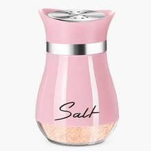 Juego de salero y pimentero con base, salero reutilizable, botella de 4 oz, estilo granja moderna, regalo creativo para la cocina, artículos esenciales de cocina, diseño moderno, decoración de cocina moderna, utensilios de cocina de alta calidad, condimentos - Multicolor - Ver 13