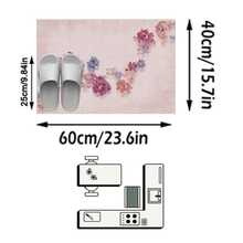 1pc Floor Mat/Rug (Rug, Carpet, Area Rug, Bath Mat, Bath Rug, Door Mat), Modern Aesthetic INS Style Fresh Sweet Oil Painting Floral - Soft Faux Cashmere Rug, Suitable For Bathroom, Kitchen, Doorway, Hallway, Bedside, Living Room, Bedroom, Etc., All Season Use, Machine Washable, Home Decor - Multicolor - View 13