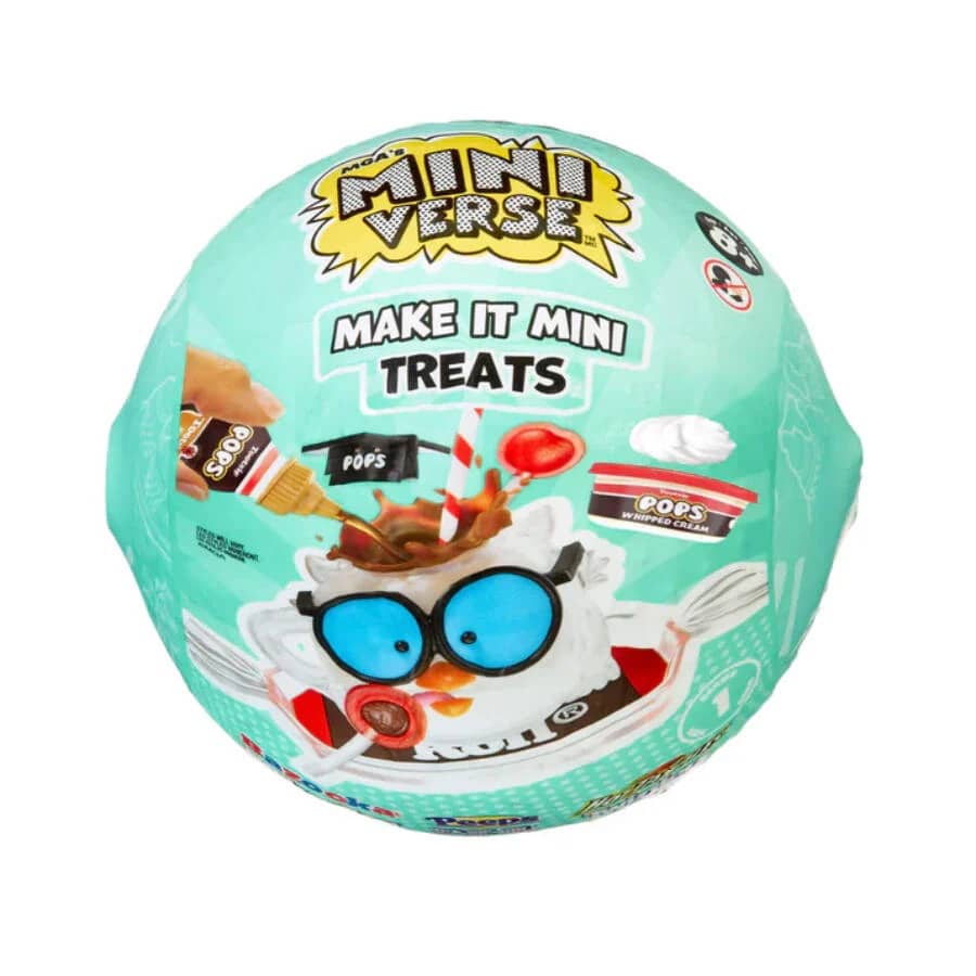 MGA Entertainment MGA's Miniverse Make It Mini Treats 迷你收藏品 - 神秘盲盒包裝、糖果主題、DIY、樹脂玩偶、仿真食物、不可食用、收藏家、禮物(隨機)