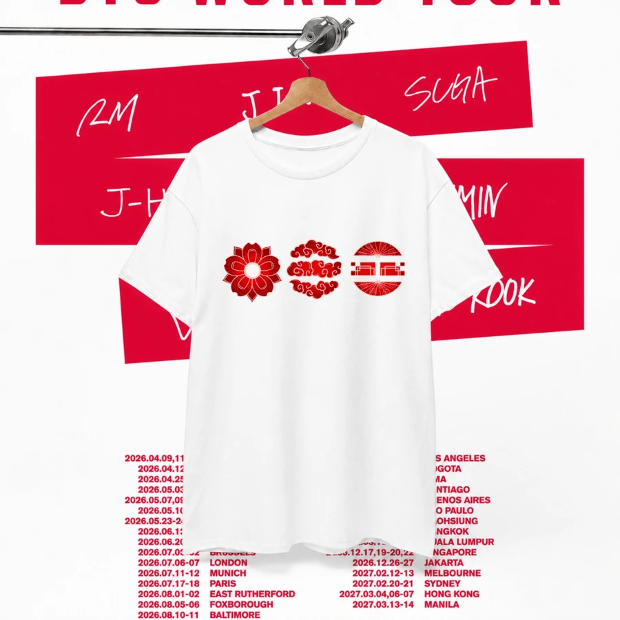 Camiseta negra para hombre con estampado de estilo urbano ideal para el día a día.B-T-S T-shirt - Blanco - Ver 1