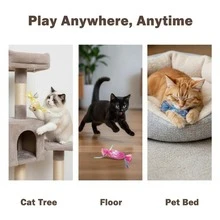 3pcs Cat Wrinkle Candy Gift - Built-In Crinkle Paper, Lightweight Interactive Cat Toy, Relieve Boredom, Surprise Gift For Pets For Thanksgiving, Autumn/Winter, Halloween And Other Holiday Gatherings - Multicolor - View 8