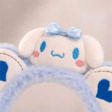 MINISO Sanrio Cinnamoroll 1入 藍色絨毛 SPA 髮帶 可愛柔軟 洗臉化妝護膚美妝髮箍 - 淺藍色 - 查看 4