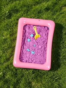 Piscina inflable de doble anillo mini/Diseño de borde suave y grueso/"Dopamina" Color/Esencial para el hogar//Se puede usar como bandeja flotante para piscinas grandes (puede contener toallas y protector solar)/Piscina inflable de PVC/Reutilizable/Diseño inflable ahorrador de espacio (se envía combinación de colores aleatoria) - multicolor - Ver 4