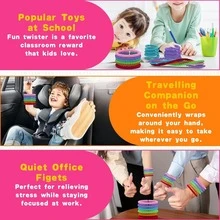 1/3/6pcs Flexible Sensory Fidget Sticks For Kids, Sensory Fidget Toys For Stress Anxiety Autistic ADHD,Calm Down Travel Airplane Essentials Toys,Stuffers Gifts For Teens Boys Girls - Multicolor - View 11