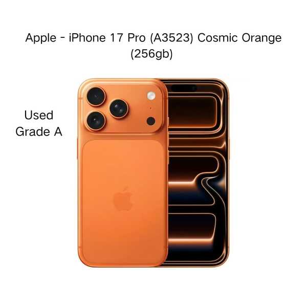 Apple - IPhone 17 Pro (A3523) Cosmic Orange (256gb) - Grade A-Used