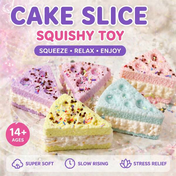 Jouet de pression en forme de fromage triangulaire, jouet anti-stress à rebond lent pour bureau, étudiant et fête, jouet souple, jouet de relâchement du stress, cadeau pour amis, accessoire photo de bureau