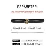 1條女款復古光滑扣環腰帶，合金扣環製成，多功能裝飾腰帶，適合商務與休閒場合 - 彩色 - 查看 3