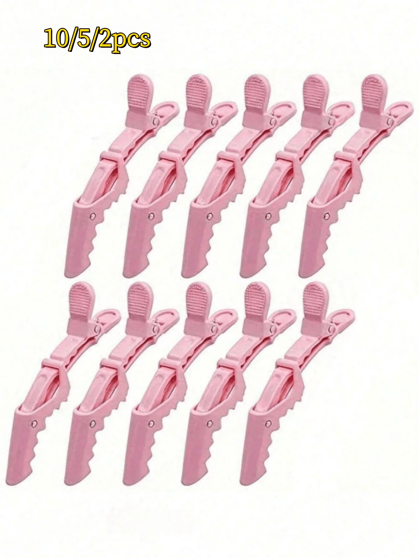 10pcs/5pcs/2pcs Multi-Functional Hair Clips, Hair Styling Clips, Suitable For Hairstylists, Women's Plastic Non-Slip Hair Clips, Professional Salon Alligator Clips Long Mouth Clips, Ideal Choice For Beauty Salons, Home And Bathroom Decor - Multicolor - View 1