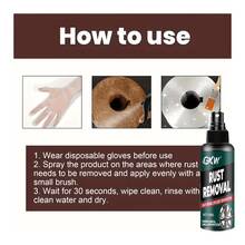 GKW Universal Rust Remover Spray For Car Metal Surfaces, Effectively Removes Rust And Provides Protection, Features Anti-Oxidant Conversion Coating, No Electricity Required - 100ml - View 5
