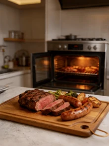 2PCS Wooden Cutting Board, Solid Wood Cutting Board, Pizza Steak Cutting Board, Cutting Board, Bread Board, Solid Wood Chopping Board, Wooden Serving Platter, Suitable For Pizza, Bread, Cheese, Fruit, Vegetables, Suitable For Home Kitchen And Restaurant. Ideal For Cutting Meat, Bread And Fruit, Holiday Gift - View 4