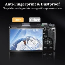 3 قطع/عبوة واقي شاشة زجاج مقسى فائق الرقة 0.3 مم لهاتف Ricoh GR 4، فائق الوضوح، صلابة 9H، مقاوم للبصمات، مقاوم للخدش، مصمم خصيصًا لهاتف Ricoh GR 4 - مشاهدة 6