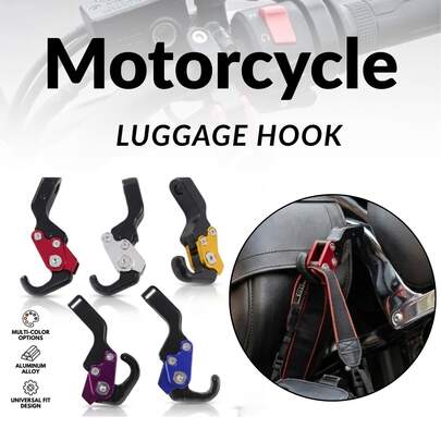 Universal CNC Aluminum Motorcycle Luggage Hook, Bag Hanger Grip Helmet Holder Special Storage Pendant For XMAX 400 300 125 NMAX 155 NVX Aerox, Modification Accessories