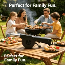Camping BBQ Blower Fan, Outdoor & Home Cooking Tool, Hand-Crank Portable Air Blower, Wholesale - Hand-cranked Portable Blower for Picnics - View 4