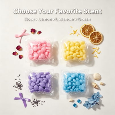 Mixed Scent Long-Lasting Fragrance Laundry Beads, Removes Musty And Sweat Odors, 30/50/100pcs/Bag Laundry Companion, Water-Soluble Film Design, Better Effect When Paired With Laundry Detergent And Laundry Balls