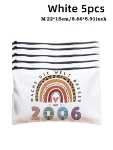 1/3/510 pezzi Borsa trucco per regali di 40° compleanno, borse cosmetiche divertenti per 40° compleanno, idee regalo per 40° compleanno borsa trucco (solo borsa), disponibile anche per regali di 20°, 30°, 50°, 60° compleanno, adatta per amici, amanti, famiglia - multicolore - Visualizzare 95