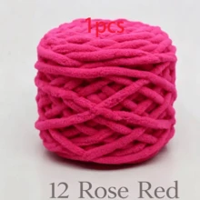 EDCUEBE7 1/4pcs Medium Thick Plush Yarn, 100G Premium Ice Yarn For Crochet Knitting, Suitable For Handmade Scarves, Bags, Slippers - Soft DIY, Multiple Colors Available - 100.0% Polyester - 100G Ice Strip Cable - View 48