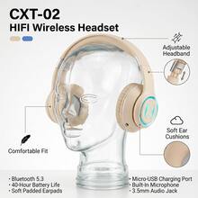 Das ultimative kabellose All-in-One-Gaming-Headset für Teenager: Perfekt zum Spielen, Online-Lernen und Musikhören. Mit cooler RGB-Beleuchtung, latenzarmer Audioübertragung, langer Akkulaufzeit und Mikrofon mit Geräuschunterdrückung. Ein tolles Geschenk für Gamer. - Übersicht 4