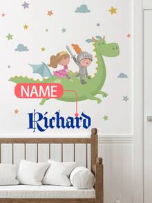 Stiker Dinding Penjinak Naga, Dekorasi Kamar Anak, Hadiah Kembali ke Sekolah, Hadiah Ulang Tahun, 40*120cm - MultiWarna - View 5