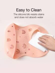 1/2 peças Babas de Silicone para Bebé - Macias, Ajustáveis, Resistentes a Fervura, Portáteis, Design de Animal de Desenho Animado, Adequadas para Uso Diário, Passeios e Alimentação - Multicolorido - Ver 4