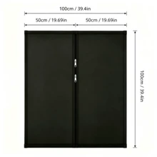 Travel & Home Temporary Blackout Curtain, Dual Zipper Design, Hook & Loop Easy Installation, UV Protection & Heat Insulation Window Curtain - A - View 3