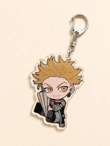 1/5pcs GACHIAKUTA Anime Character Acrylic Keychain, Zanka Nijiku/Rudo/Enjin/Riyo/Jabber Japanese Text Bag Charm, Cute Keychain Accessory - Style C - View 9