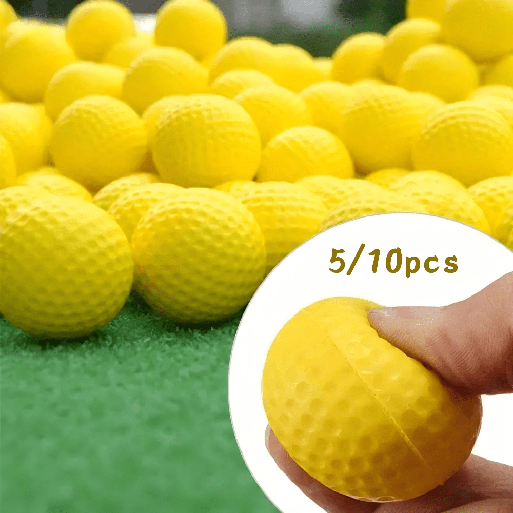 5/10 quả bóng golf bằng xốp PU, bóng golf đàn hồi dạng mút, dùng để tập luyện trong nhà và ngoài trời, cải thiện cú đánh và độ chính xác, phụ kiện golf, quà tặng hoàn hảo cho người đam mê golf
