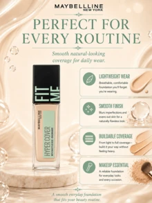Maybelline 美寶蓮訂製粉底液無瑕版 103,分30ml和18ml兩種規格,添加水楊酸與菸鹼醯胺,控油細膩膚質,質地輕薄服帖。高遮瑕力輕鬆遮蓋痘印、泛紅瑕疵,反覆疊塗不厚重,打造柔霧霧面妝面。長效持妝防暗沉,黃皮日常底妝優選,通勤、油皮上妝適配。 - 客製化粉底液無瑕版 103 - 查看 11