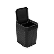 Lixeira Rattan Preta 5L com Tampa Click para Cozinha - Visão 6