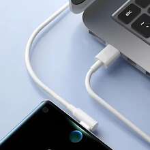 Cable de carga rápida tipo C doblado, carga rápida multiprotocolo, carga eficiente. Body de cable TPE integrado resistente a roturas, durabilidad duradera compatible con Apple 15/16/17 y todos los modelos - Blanco - Ver 4