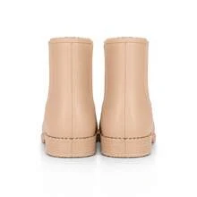 Women's Beige Mid-Top Boots/Rain Boots - 米色 - 查看 4