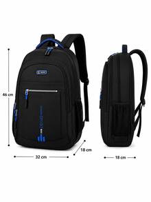 Men's And Women's Laptop Backpack Waterproof, Resistant, Reinforced, New Model 2024 - Blue - View 5