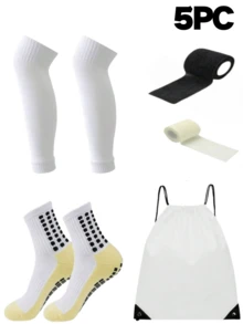 1 Pair Solid Color Football Over-The-Knee Leg Sleeves, Breathable Sweat-Absorbent, Comfortable Soccer Leg Warmers - Multicolor - View 15