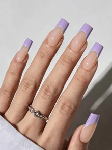 150 buah Stiker Kuku French Manicure Persegi Panjang, 5 Warna Termasuk Biru, Hijau, Hitam, Putih, dan Merah Muda, Mudah Diaplikasikan, Dapat Direndam dan Dilepas, Kuku Berkualitas Salon di Rumah, Gaya Musim Panas Minimalis Serbaguna, 15 Ukuran Cocok untuk Wanita - MultiWarna - View 8