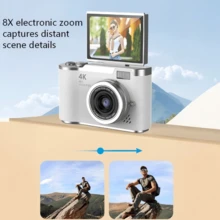 Portable Dual Front And Rear Lens High-Definition Pixel Digital Camera, 180° Flip Screen, With Filter Function, Suitable For Students - Graduation Gift - Holiday Gift (Includes 800mAh Rechargeable Battery) - View 4