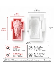 Religious Theme Silicone Mold - Jesus Cross & Holy Icon DIY Handmade Candle Plaster Resin Model - Mold - View 10
