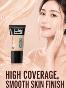 Maybelline Custom Foundation Flawless Versión 202, Muestra 18ml*2 piezas, Textura Ligera y Adherente, Alta Cobertura, Larga Duración, Resistente a la Opacidad - Base de maquillaje personalizada Flawless Foundation 202 de 18 ml - Ver 3