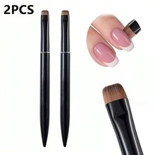 2件/1件 3合1法式美甲刷 多功能刷頭 - 細美甲刷，適用於凝膠和壓克力指甲，精確清潔，指甲油卸除刷，指甲油刷多用途刷 - 彩色 - 查看 15