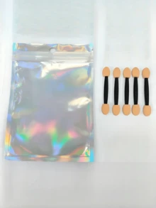Fake Nail Storage Bag, Hollow Holographic Nail Storage Bag, Nail Sticker Packaging, Nail Decoration Storage, Jewelry Storage Box, Nail Tip Packaging Bag With 1 Roll Transparent Tape And 1 Display Card, Multi-Functional Storage Bag, Nail Powder Storage, Glitter Powder Storage, Nail Art Tools, Nail Sticker Packaging Bag Suitable For Holographic Nail Stickers, Fake Nail Storage And Organization Bag, Nail Art Supplies - Multicolor - View 15